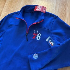 NEW- Ultra Game Philadelphia 76ers NBA Full Zip Jacket Coat- Men’s Large
